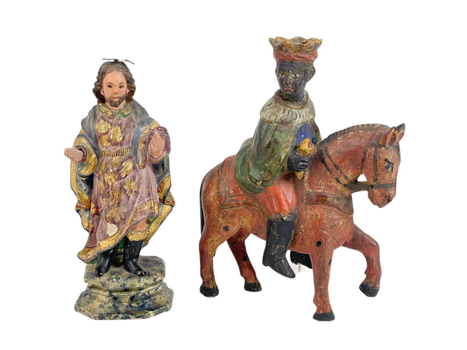 2 Spanish Colonial Santos figures. (1 of 12)