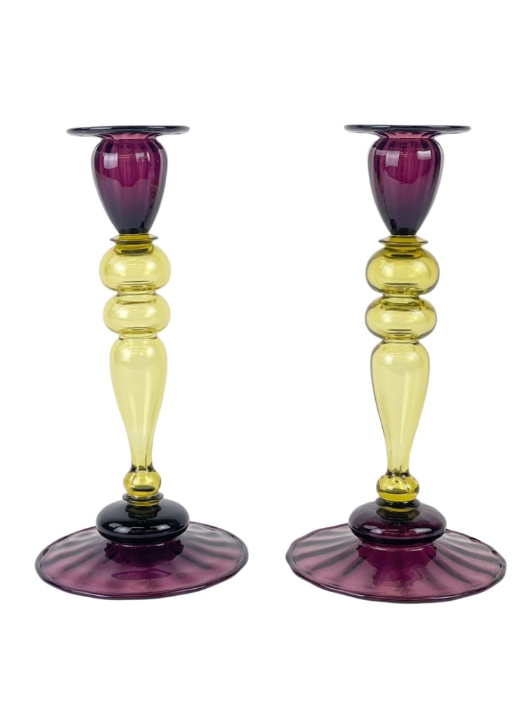 Frederick Carder for Steuben Glass Works, a pair (1 of 3)