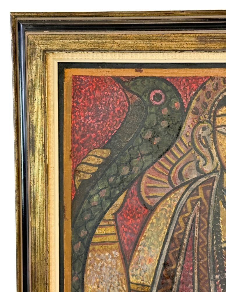 Jamini Roy, Snake Charmer, tempera on cloth. - 3