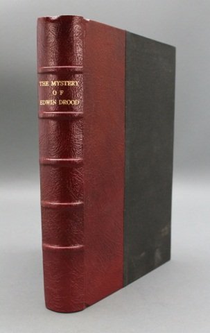 THE MYSTERY OF EDWIN DROOD. 6 Parts in 1 Volume.: [Dickens, Charles]. THE MYSTERY OF EDWIN DROOD. 6 Parts in 1 Volume. Lon: Chapman and Hall, April – September 1870. 8vo. [5], vi-vii, [1], [1]-190, [2] pp, plus ads. 6 original front & rear wraps bo