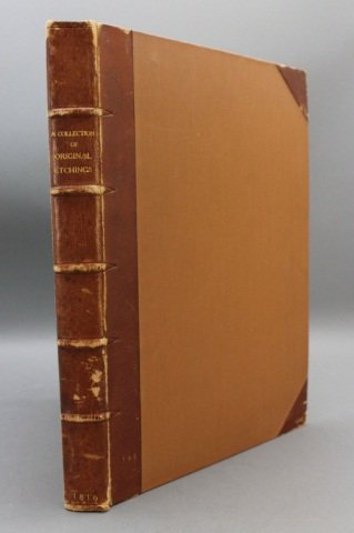 ~110 engravings & etchings in 1 volume.: [Engravings/Etchings]. Approx. 110 engravings and etchings. [Ca. 16th – 19th Cent.] Engravers credited in lower margin include Dom. Barriere, W. Hollar, Petrus de Balliu after Rembrqandt, Theod. Von