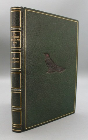LES POEMES D’EDGAR POE. Manet illustrator. 1889.: [Manet, Edouard]. Edgar Allan Poe. LES POEMES D’EDGAR POE. Translation in prose by Stéphane Mallarmé. Lithographic illustrations by Edouard Manet. Paris: Leon Vanier, 1889. 8vo. xii,107pp. Full gr