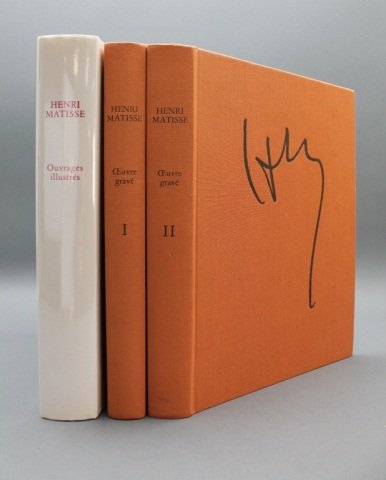 3 Vols: HENRI MATISSE: Catalogue Raisonne...: [Matisse, Henri/References]. 2 Titles (3 Vols). ++ Marguerite Duthuit-Matisse, Claude Duthuit, Francois Garnaud, et. al. HENRI MATISSE: Catalogue raisonne de l’oeuvre grave… 2 Vols. Paris : 1983. 