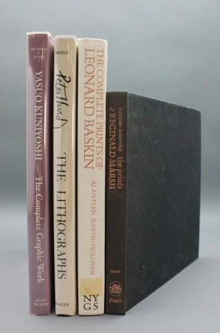 4 Books incl: Davis. YASUO KUNIYOSHI. 1991.: [Modern Printmakers]. 4 Titles. ++ Richard A. Davis. YASUO KUNIYOSHI: The Complete Graphic Work. San Francisco: Alan Wofsy Fine Arts, 1991. 4to. Cloth. Near fine. DJ is fair with edgewear, chip and ve