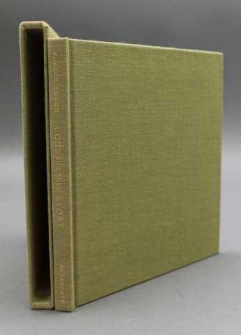A CHRISTMAS STORY. 225/500 signed by Ben Shahn.: [Shahn, Ben]. Katherine Anne Porter. A CHRISTMAS STORY. Drawings by Ben Shahn. NY: Delacorte Press, (1967). Thin sq. 12mo. Olive green cloth; near fine in olive green cloth slipcase. #225 of 500 signe