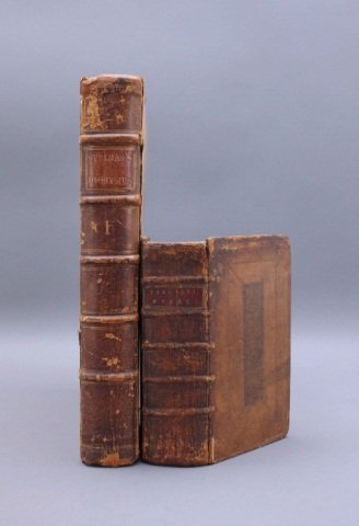 4 Books incl: P. VIRGILII MARONIS OPERA. 1715.: [Ancient Rome]. 2 Titles. ++ P. VIRGILII MARONIS OPERA. Lon: Jacob Tonson/ John Watts, 1715. [title leaf], [dedication leaf], [7]-[60], [1]-349pp, plus substantial Index. Early Cambridge bdg with red 