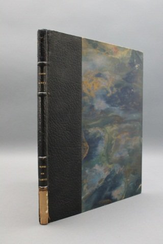 NOTES SUR L’AMOUR. #64 of 150.: [Bonnard, Pierre]. Anet, NOTES SUR L’AMOUR. Paris: G. Cres & Cie., (1922). 4to. Half black leather and marbled board, orig wraps bound in. Covers edgeworn and superficially chipped, joints split. Wr