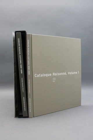 EDWARD RUSCHA EDITIONS 1959-1999. 2 Vols. (1999).: [Ruscha, Edward]. EDWARD RUSCHA EDITIONS 1959-1999: Catalogue Raisonne. 2 Vols. (NY: Distributed Art Publishers, 1999). 4to. Boards; Near fine in near fine black cloth slipcase.