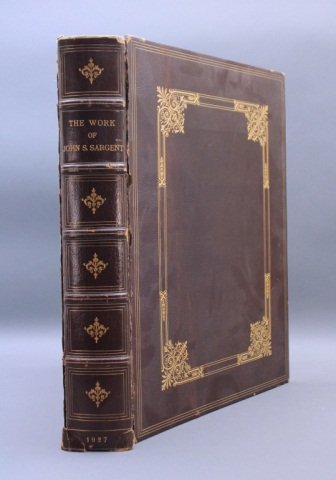THE WORK OF JOHN S. SARGENT. 88 plates. #4 of 360.: [Sargent, Jonn]. THE WORK OF JOHN S. SARGENT, R. A. Introductions by J. B. Manson and Mrs. Meynell. Lon: William Heinemann/ NY: Charles Scribner’s Sons, 1927. Folio. Unpaginated. Collation: [limitat