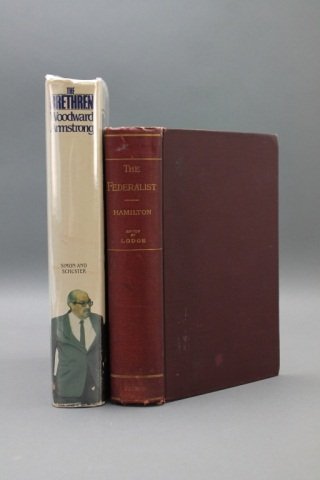 2 Signed Books: Warren C. Burger + S. D. O'Connor.: [Supreme Court]. 2 Signed Books. 8vo, cloth. ++ Alexander Hamilton, John Jay, and James Madison. THE FEDERALIST: A Commentary on The Constitution of the United States. Edited by Henry Cabot Lodge. NY