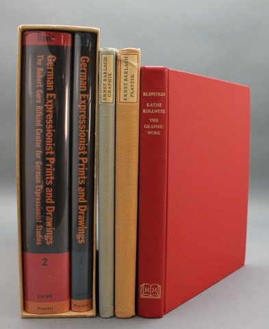 5 Vols incl: Davis. GERMAN EXPRESSIONIST PRINTS...: [Expressionism/Kollwitz/Barlach]. 4 Titles (5 Vols). ++ August Klipstein (compiler). THE GRAPHIC WORK OF KATHE KOLLWITZ: Complete Illustrated Catalogue. (Maurizio Martino, facsimile of 1955 edition). 