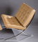 A pair of Barcelona chairs and an ottoman. - 4