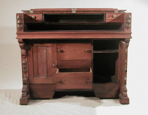 Black Walnut desk converted from an orga - 2