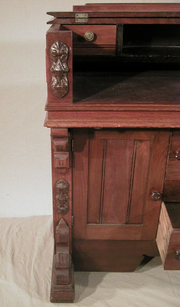 Black Walnut desk converted from an orga - 3