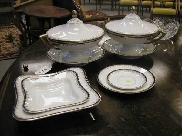 Collection of 10 German porcelain servin - 2