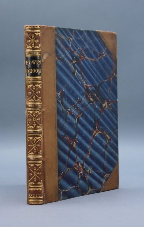 THE MYSTERY OF EDWIN DROOD. 1870. 1st book form.: [Dickens, Charles]. THE MYSTERY OF EDWIN DROOD. Lon: Chapman and Hall, 1870. 8vo. vii, [1], 190pp. Lacking unpaginated leaf following last text page; the ads, if issued with this copy, are also lackin