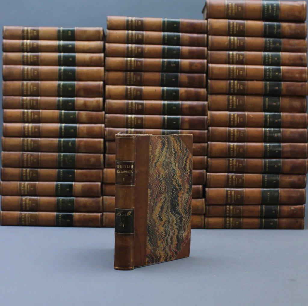 THE BRITISH ESSAYISTS. 45 Vols. 1819.: [Britain]. THE BRITISH ESSAYISTS; To which are prefixed Prefaces Biographical, Historical, and Critical: By James Ferguson, Esq… 45 Vols. Lon: For G. Offer; J. Sharpe and Sons; Robinsons and Co… 1