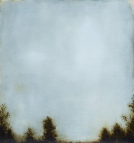 Brad Durham Knowing Dreams No.3.: Durham, Brad (American, 1952-). 2007. Knowing Dreams No.3. Oil on canvas. Mystical landscape scene. Signed, titled, dated and numbered on back. Unframed. 32" x 30".