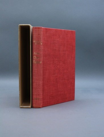 Bemelmans. FATHER, DEAR FATHER. 1953. #23 of 151.: [Children's/Bemelmans, Ludwig]. FATHER, DEAR FATHER. New York: Viking Press, 1953. 8vo. Orig red cloth. Near fine. Gray paper-covered slipcase is sunned and soiled. #23 of 151. From the estate of Armi