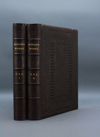 THE WORKS OF... MR. JOHN BUNYAN... 2 Vols 1736-37.: [Bunyan, John]. THE WORKS OF THAT EMINENT SERVANT OF CHRIST, MR. JOHN BUNYAN… 2 Vols. Vol II’s title page has “Revised by the Rev. Mr. Samuel Wilson.” Vol I: London: Printed for E. Gardner… 