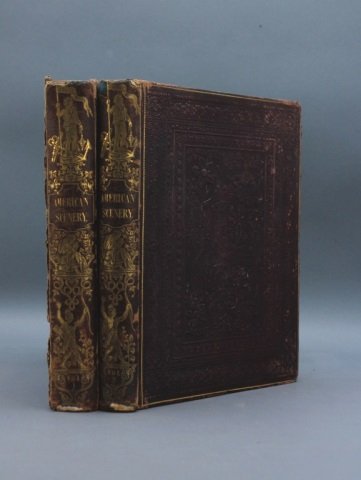 AMERICAN SCENERY. 2 Vols. 1840. 121 plates.: [Views/Landscape]. N. P. Willis. AMERICAN SCENERY; Or, Land, Lake, and River Illustrations of Transatlantic Nature. From Drawings by W. H. Barlett, Engraved… by R. Wallis, J. Cousen… 2 Vols. Lon: 