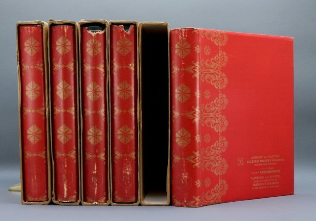 PAINTINGS AND STATUTES... 5 Vols. (Tokyo: 1964.): [Asia/Indonesian Art]. LUKISAN2 DAN PATUNG2: KOLLEKSI PRESIDEN SUKARNO Dari Republik Indonesia/ PAINTINGS AND STATUTES FROM THE COLLECTION OF PRESIDENT SUKARNO Of the Republic of Indonesia. 5 Vols. (T