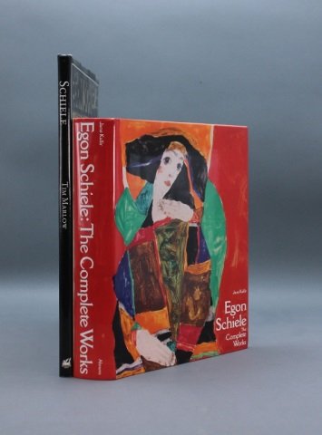 2 Books incl: Kallir. EGON SCHIELE. (1990).: [Schiele, Egon]. 2 Titles. ++ Jane Kallir, et. al. EGON SCHEILE: The Complete Works: Including a Biography and a Catalogue Raisonne. (©1990). Thick 4to. Cloth; near fine in near fine dj. ++ Tim Marlo