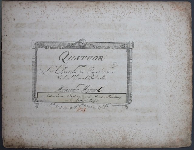 ~43 Booklets/Pieces: Music. Paxton, Mozart...: [Musical Scores]. 43 Booklets/Pieces (approx.), musical score. Mostly 4to. 27 are engraved; about 15 in later owner’s manuscript. Mostly unbound. Some in later wraps. 1 in 1/4 leather and marbled bo