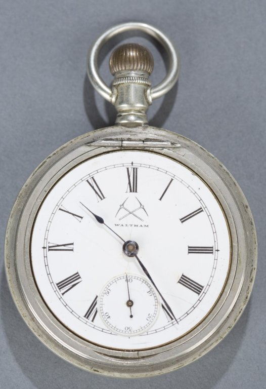 American Waltham miners pocket watch.: An American Waltham miners pocket watch. Marked "5622100 American Waltham Watch Co" on movement "Celtic 653226 V1". 58mm case. 154.6g.