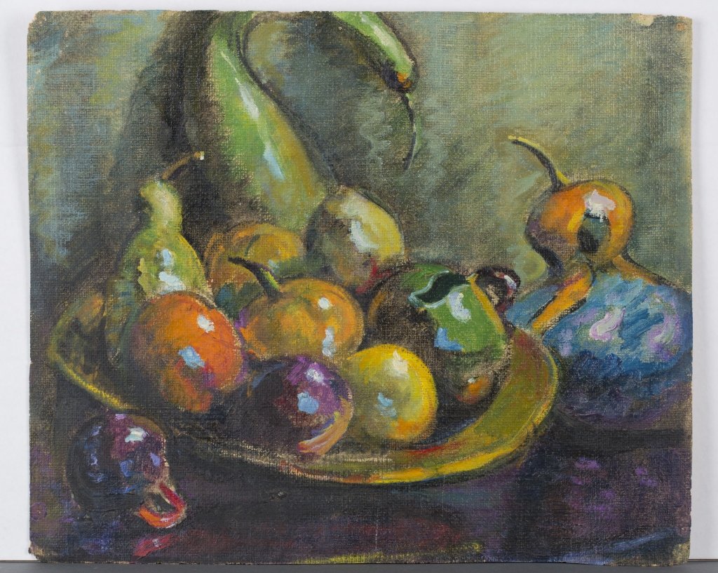 Ellen Wheeler Chase portfolio.: Chase, Ellen Wheeler. (American, 20th century) Portfolio of studies containing ten portraits, a still life of fruit, a portrait of a nun and small child, and a figurative dancer. All oil on canvas. Al