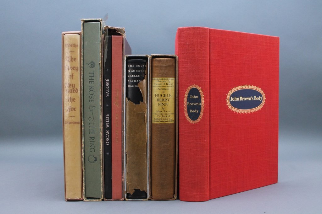 6 Limited Editions Club (7 Vols) incl SALOME.: [Limited Editions Club]. 6 Titles (7 Vols). 8vo/4to. ++ Oscar Wilde. SALOME: Drame en un Acte. 2 Vols (same slipcase). 1938. French text illustrated by Andre Derain is in wraps, English text illustrat