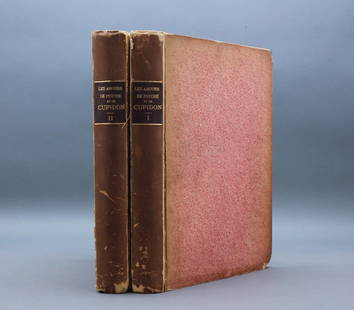 3 Vols incl:LES AMOURS DE PSYCHE... 1899. 240/250.: [Plates/19th Century Erotica]. 2 Titles (3 Vols). ++ Jean de la Fontaine. LES AMOURS DE PSYCHE ET DE CUPIDON Suivies D’Adonis, Poeme. 2 Vols. (Antoine) Borel illustrator, Preface by Jules Claretie.