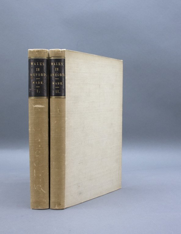 WALKS IN OXFORD. 2 Vols. 1817. 14 plates.: [Britain]. WALKS IN OXFORD; Comprising an Original, Historical, and Descriptive Account of the City… 2 Vols. Oxford, Printed by W. Baxter, For R. Pearson. 1817. 15 illustrations: 14 plates (incl fol