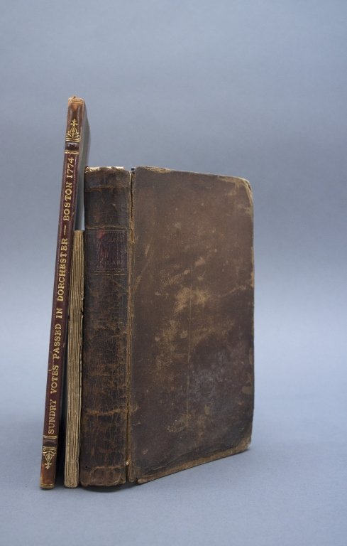 3 Books incl: SUNDRY VOTES PASSED... 1774.: [American Imprints/Religion]. 3 Titles. ++ SUNDRY VOTES Passed by the Church of Christ in Dorchester, Ann. Dom. 1773. Previous to the Meeting of an Ecclesiastical Council There, the Result of said Cou