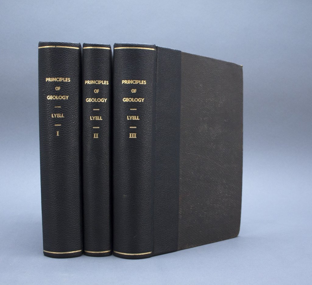 Lyell. PRINCIPLES OF GEOLOGY. 3 Vols. 1830-33.: [Lyell, Charles/Geology]. PRINCIPLES OF GEOLOGY, Being An Attempt to Explain the Former Changes of the Earth’s Surface, by Reference to Causes now in Operation. 3 Vols. Lon: John Murray, 1830; 1832;
