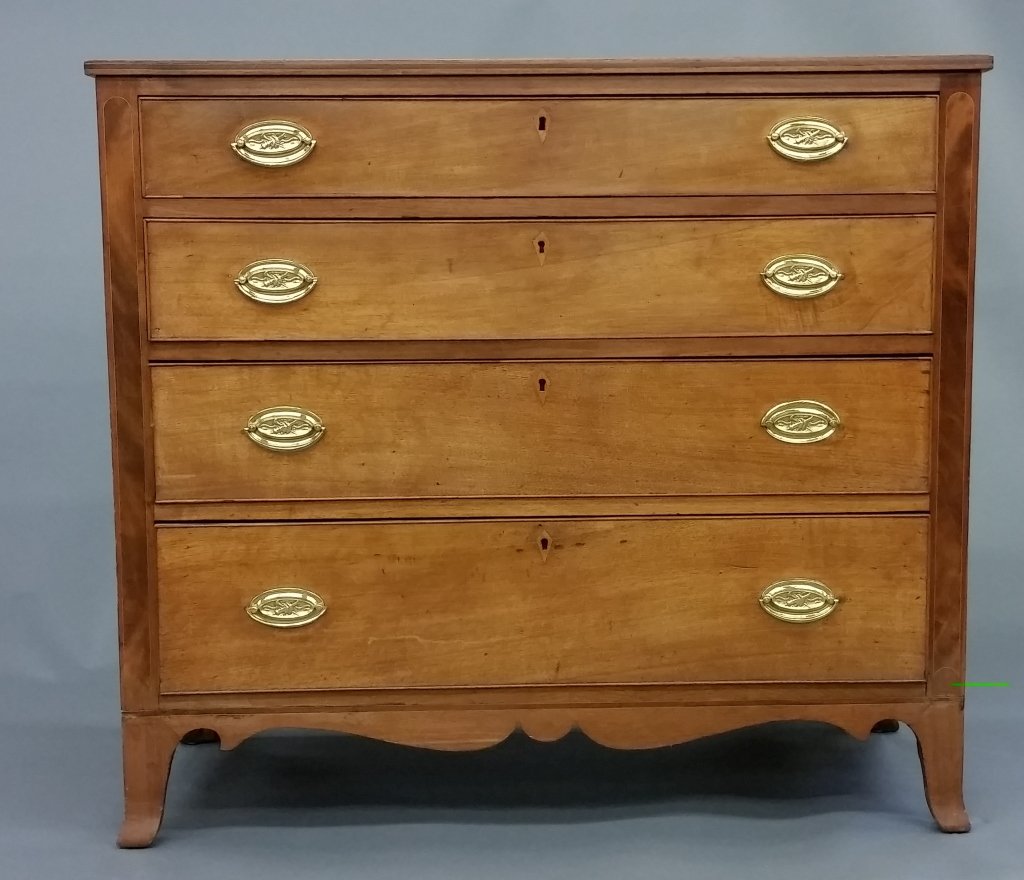 American Federal chest of drawers, early 19th c. (1 of 3)