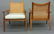 A pair of Danish Mid Century Modern lounge chairs. - 2