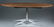 A Florence Knoll oval dining or conference table.