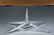 A Florence Knoll oval dining or conference table. - 2