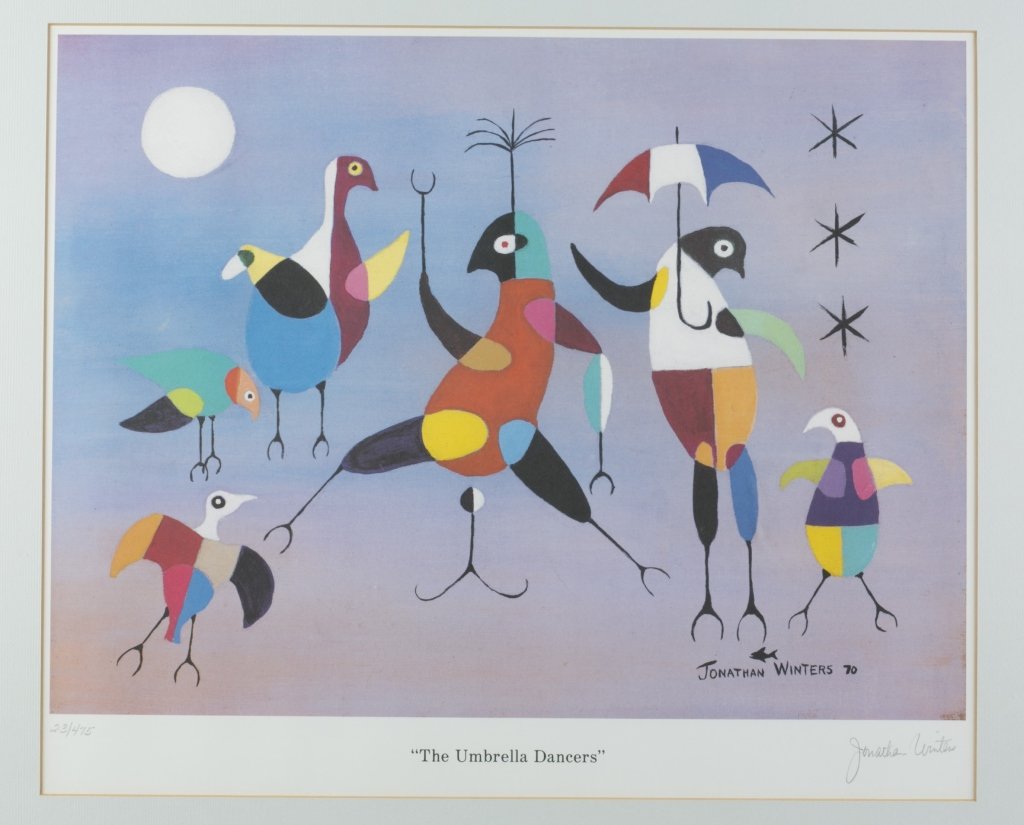 2 Jonathon Winters limited edition lithographs. (1 of 10)