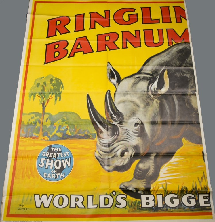 Ringling Bros. / Barnum and Bailey Rhino poster. (1 of 7)