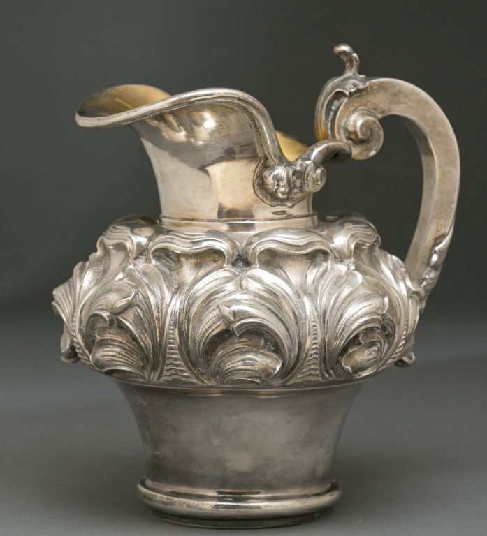 Ornate Portuguese gilded .833 silver pitcher. (1 of 5)