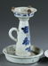Group of 2 porcelain oil lamps. - 2