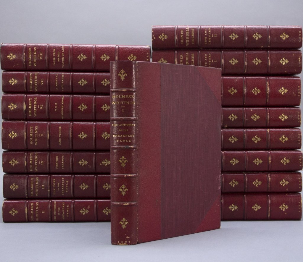 THE WRITINGS OF OLIVER WENDELL HOLMES. 16 Vols.: [Holmes, Oliver Wendell] THE WRITINGS OF OLIVER WENDELL HOLMES. 16 Vols (13 Vols plus Ralph Waldo Emerson/ John Lothrop Motley: Two Memoirs [as Vol XIV]; The Life and Letters of Oliver Wendell Holmes 