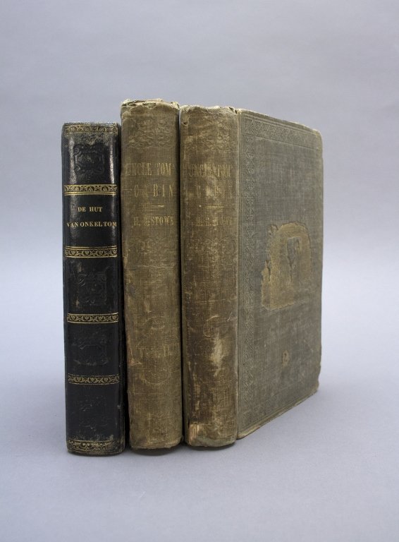 3 Vols (2 Editions): Stowe. UNCLE TOM'S CABIN.: [Stowe, Harriet Beecher] 2 Editions (3 Vols). 8vo. Sold with all faults. ++ UNCLE TOM’S CABIN; OR LIFE AMONG THE LOWLY. 2 Vols. Boston: John P. Jewett & Company. Cleveland, Ohio: Jewett, Proctor & W