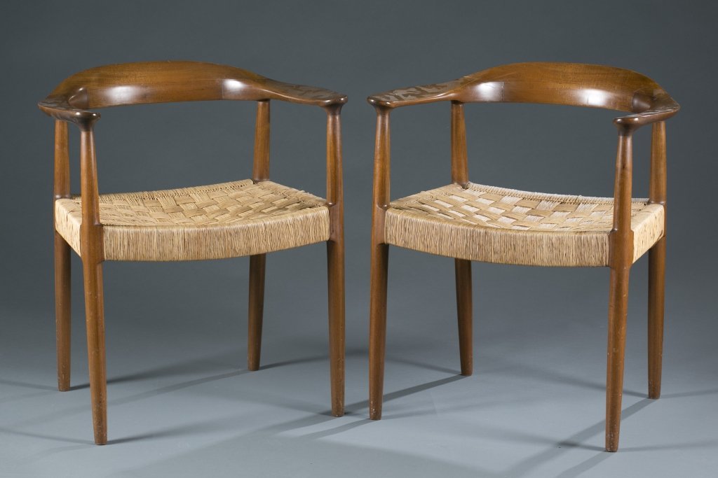A pair of Danish Mid Century Modern armchairs. (1 of 4)