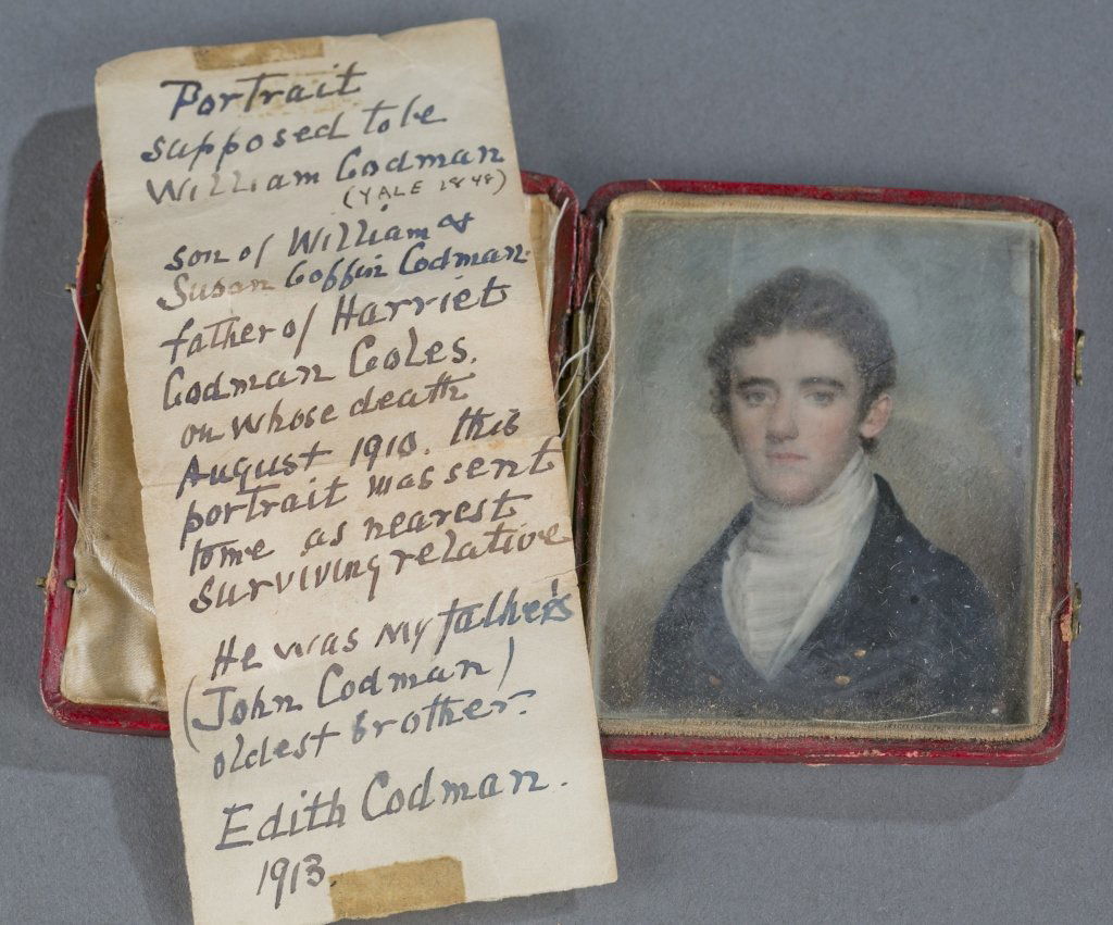 Portrait miniature of William Codman, c.1848. (1 of 4)