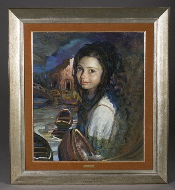 Franceso Masseria, Portrait of a girl, 1968. (1 of 5)