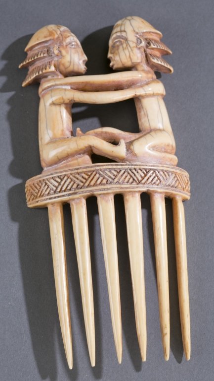 Group of carved African ivory items. (1 of 10)