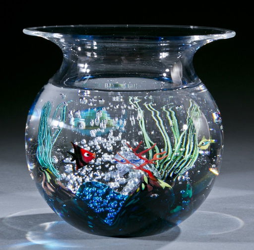 Oggetti Murano Glass Fishbowl By Elio Raffaeli Sep 12 2015 Quinn S Auction Galleries In Va